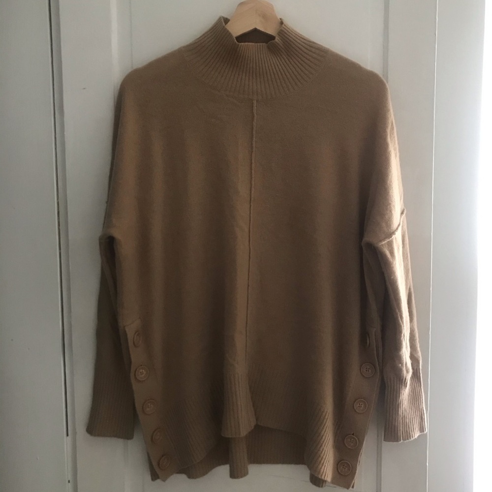 Cynthia Rowley 100% cashmere mock neck sweater